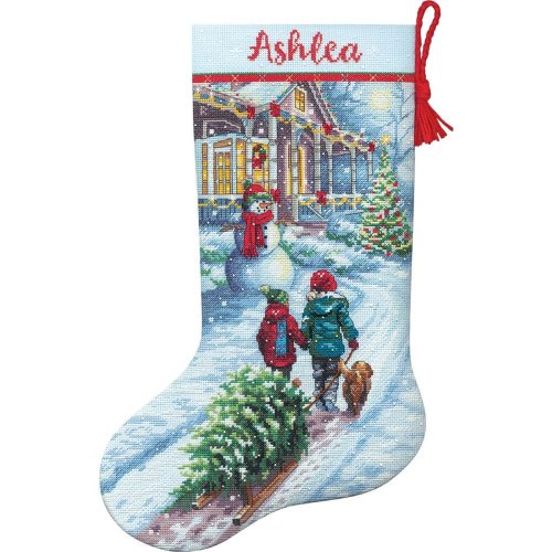 (image for) Stocking Christmas Tradition Counted Cross Stitch Kit
